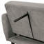 La couleur du canapé du futon se transforme en un lit capitonné en fer avec support de dossier en forme de pattes de canapé 1pc-490825236