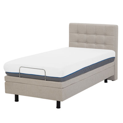 Robards European Single (90 x 200cm) Upholstered Adjustable Bed