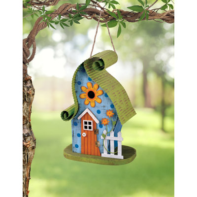 Sisag 13.5 in. H x 9.5 in. W x 6 in. D Hanging Weather Resistant Birdhouse