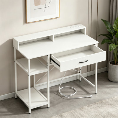Computer Desk with Power Outlets