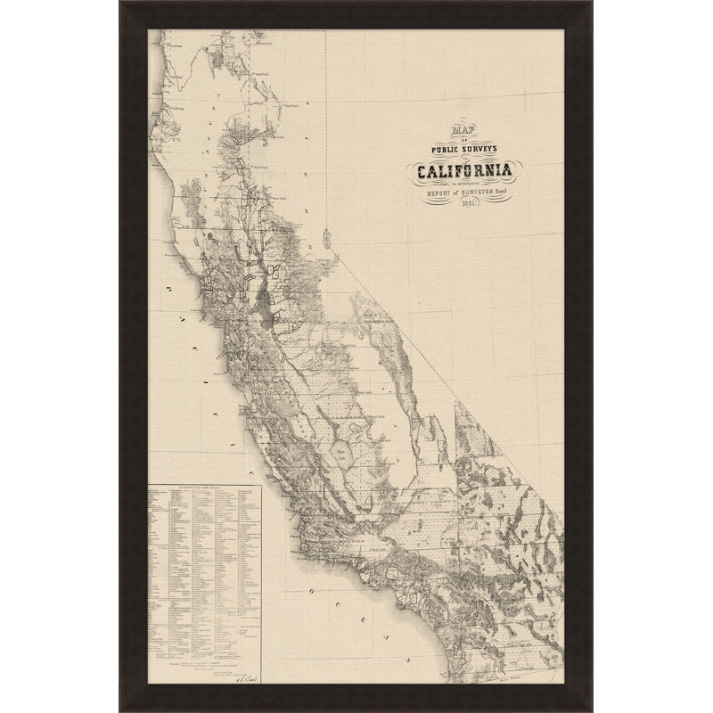 Vintage California Map 1 Print by Nathan Turner