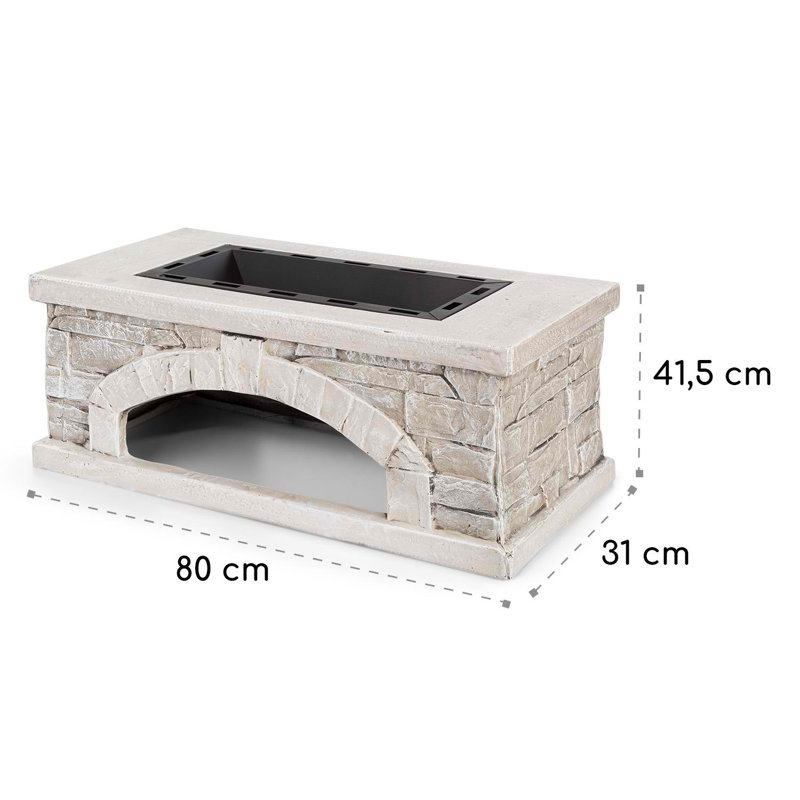Square Stone Smokeless Fire Pit