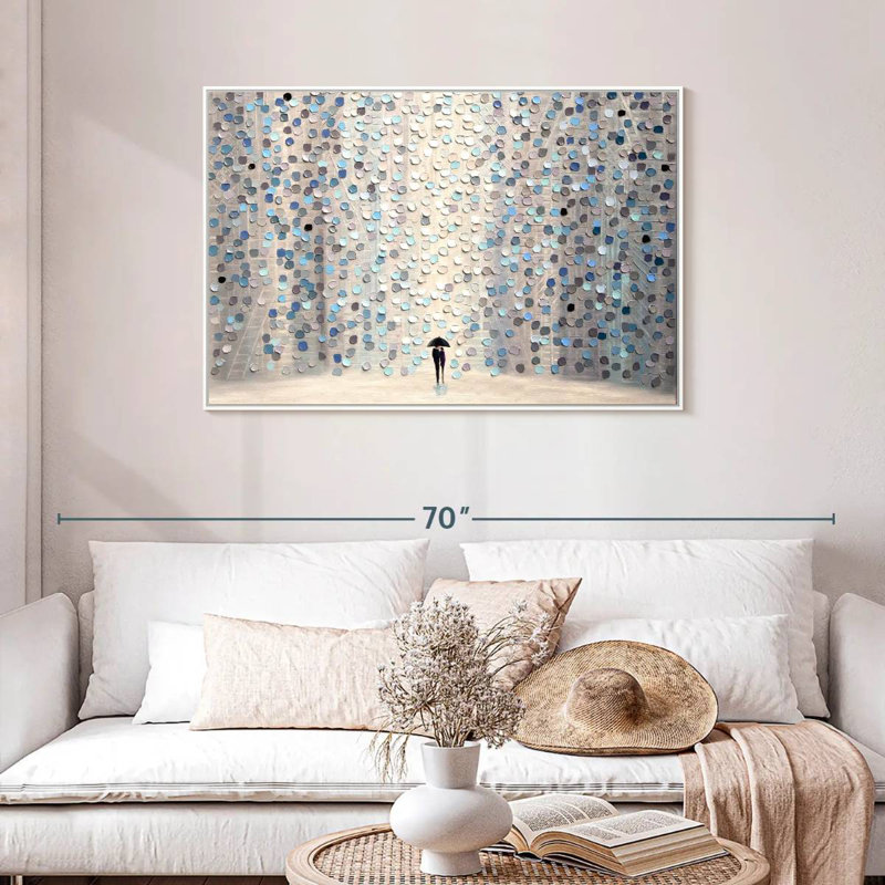 Promenez-vous ensemble, Cadre flottant blanc, 43 po x 29 po