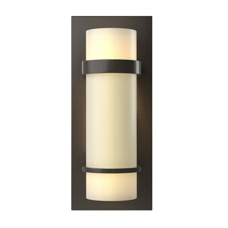 Banded 1 - Light Flush Mounted Scone, Dark Smoke