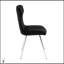 Ensemble de salle à manger 5 pièces ultramoderne avec chaises en velours noir et pieds chromés, parfait pour les maisons contemporaines