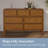 Knighten 55.9" W 7-Drawer Wood Dresser-535490976