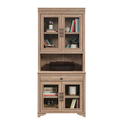 Bahut de bibliothèque, finition brune