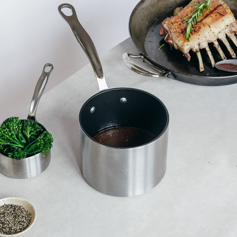 Samuel Groves Stainless steel tri-ply non-stick milkpan