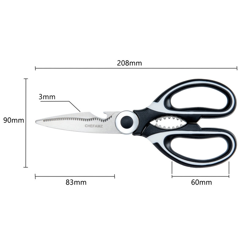 CHEFAMZ All-Purpose Kitchen Scissors