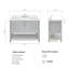 Magnolia Bath Vanity Rectangular Basin S049SWQ-1173233277-1177998964-1227298133