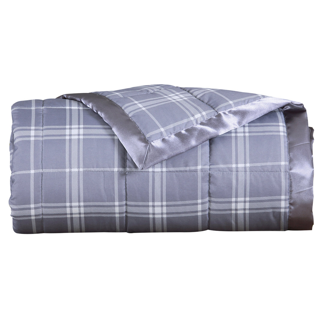 Plaid Down Alternative Blanket LCM Home Fashions