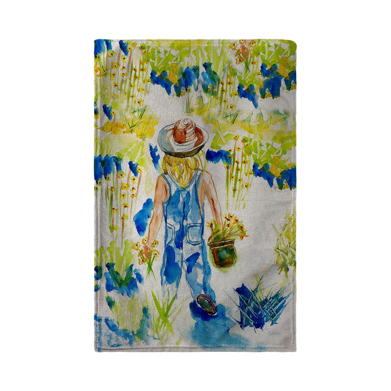 Serviette de cuisine fille de jardin