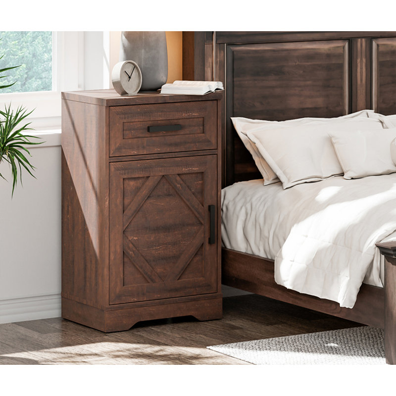 Ensemble de tables de bout Glenford, Brun