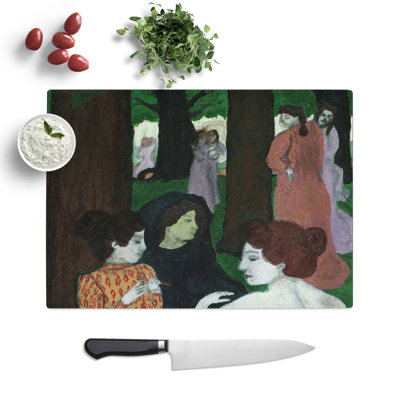 The Muses by Maurice Denis Chopping Board