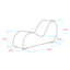 Faux Leather Chaise Lounge-122653842