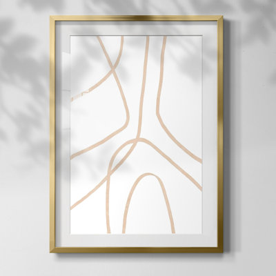 Clean Contour IV Framed Print