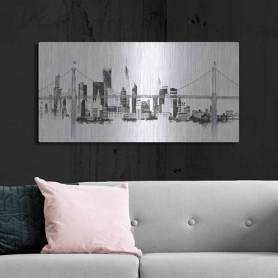 «Bridge And Skyline Silver» par Avery Tillmon