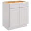Armoire encastrée Shaker Dove de l 36 po x P 21 po x H 34,5 po Homeibro Cozy Design-1166382361-1166382367