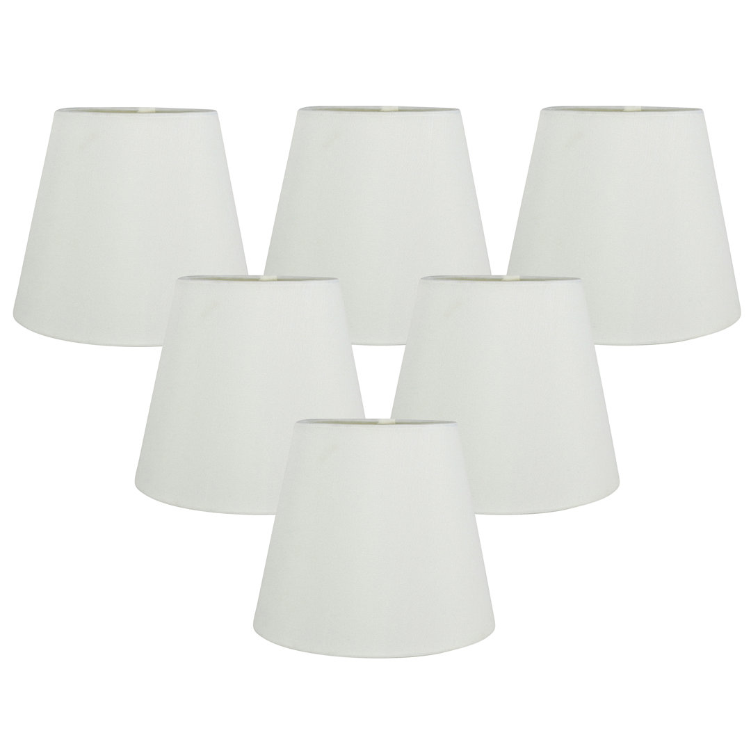 Faux Silk Taper Lamp Shade (Set of 6) Latitude Run® 