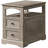 24.6"H Farmhouse End Table with 2 Drawers, Narrow Sofa Side Table with Storage and Open Shelf, Wooden Nightstand-114237886-138591531