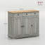 Armoire d'appoint polyvalente pour hall d'entrée avec tablettes réglables et grands tiroirs pour l'organisation de la maison-403865997