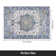 Machine Washable Non-Slip Oriental Blue/Beige Area Rug