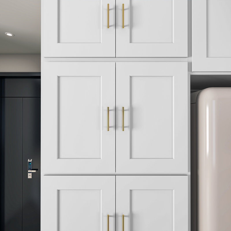 Armoire de cuisine en bois massif prête à assembler, H 24 po x l 30 po x P 24 po, White