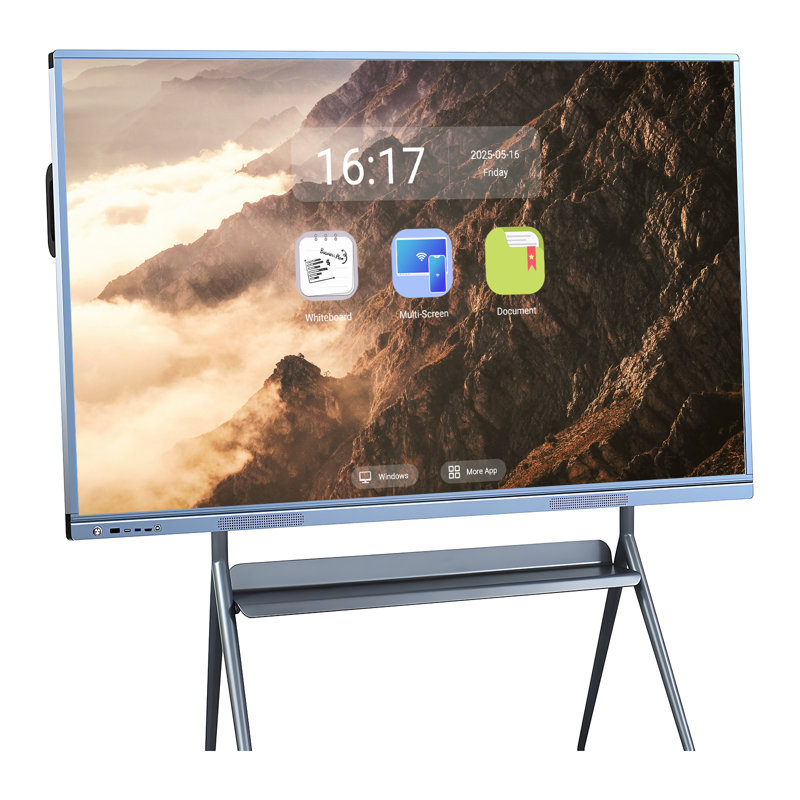 Le tableau intelligent JYXCN, le tableau blanc interactif à écran tactile tout-en-un, le partage de nuage à deux systèmes connecte le tableau intelligent des équipes distantes, idéal pour les cours, les bureaux et les présentations