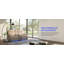Causeuse inclinable 2 places avec console centrale, canapé inclinable manuel en similicuir avec porte-gobelets, beige