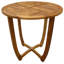 Table d'extérieur rustique de 27,5 po - Construite avec des panneaux de bois et de lattes pour la décoration