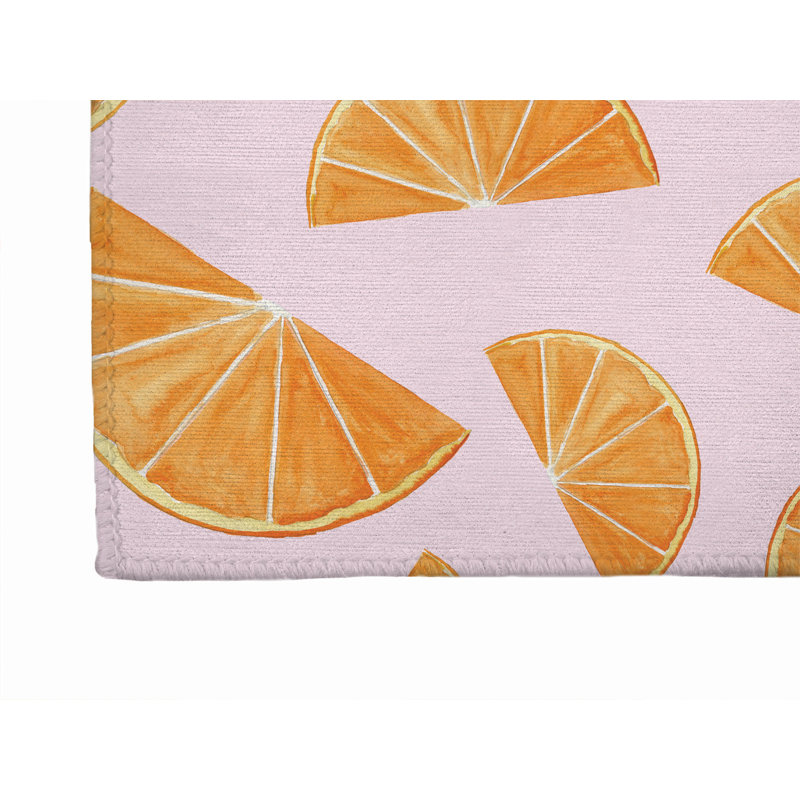 Tapis d'extérieur Summer Oranges, Tapis de couloir 2 pi 6 po x 8 pi