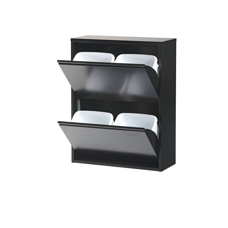 Burneice 4 Litre Trash Can, Black