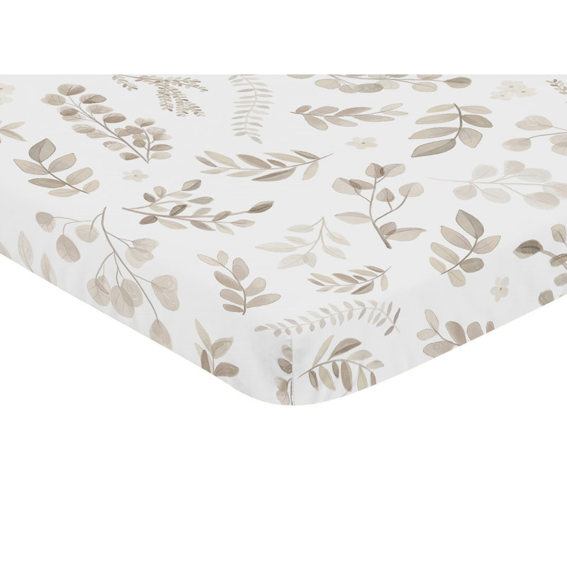 Drap-housse pour lit de bébé Botanical Leaf