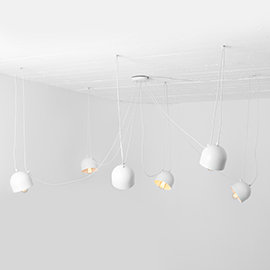 Allan 6 - Light Cluster Pendant, White