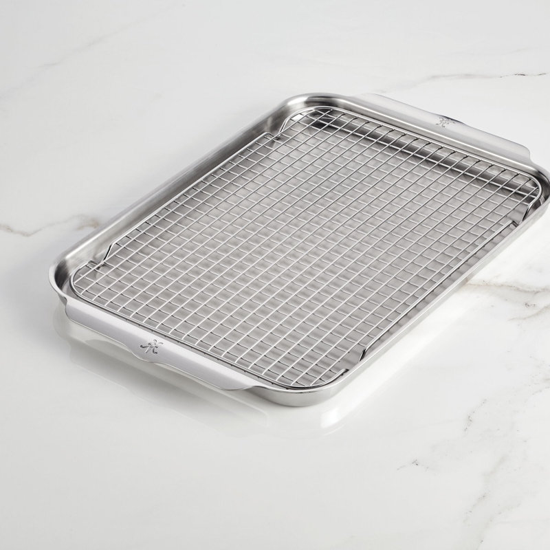 Provisions 12.2'' x 17.5'' x 0.71'' Set of 2 Ss Cooling Rack (for Half Sheet Pan)