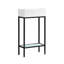 Meuble-lavabo simple autoportant Pierre 19 avec cadre noir Pierre-59097689
