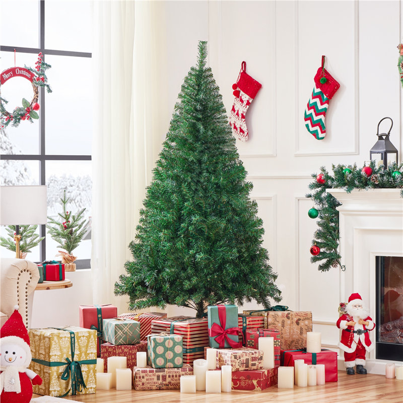 Artificial Christmas Tree with Foldable Stand, Green