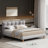 Aspia Upholstered Cookie-Shaped Platform Bed-274645169