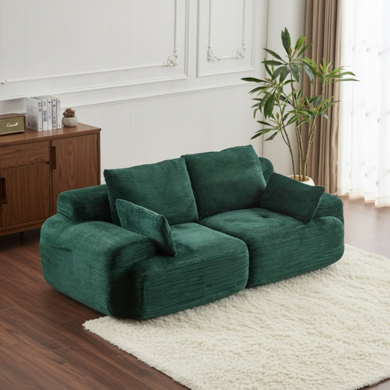 Canapé modulaire modulaire pour causeuse 2 places, Vert