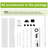 Masakazu Height Adjustable Standing Desk with Built-in Outlets,4 Lockable Casters, 2 Hooks-698086227-709110512