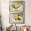 Citrons sur une plaque I - ensemble de 2 cadres photo-40431632-40431635