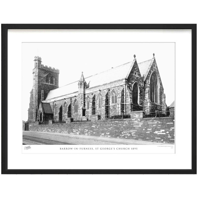 Barrow-in-Furness, St George's Church 1895 by Francis Frith - Single Picture Frame Print, 28cm H x 36cm W x 2.3cm D