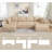 Luxcien 138.5 " Reversible Modular Sectional Sofa-1368738648