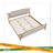 Solid Wood Bed Frame With Upholstered Tufted Headboard-1573564243-1573564242