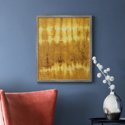 Toile encadrée de qualité supérieure Turmeric Sunrise IV - prête à être accrochée
