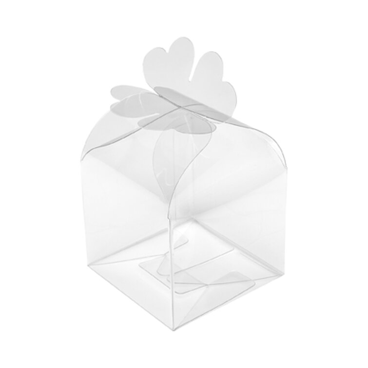 Restaurantware Sweet Vision 2 x 1 Inch Wedding Favor Boxes, 100 Square  Transparent Candy - For Weddings, Baby Showers, Birthday Parties, Packages