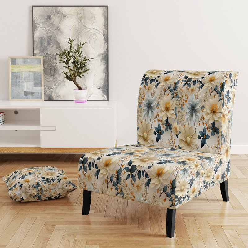 Fauteuil de chambre d'appoint rembourré Earthy Elegance