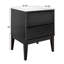 Table de chevet en bois massif 2 tiroirs Kay-98586987