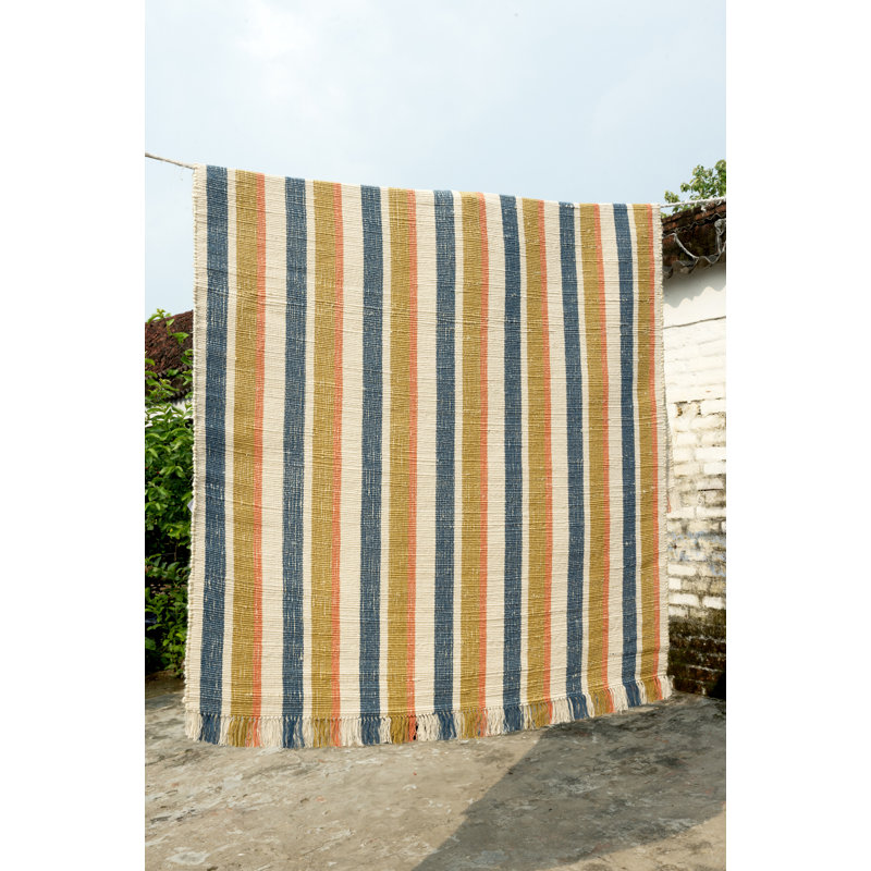 Sunny Rug Flatweave Wool Indoor Rug, Rectangle 7'6" x 9'6"