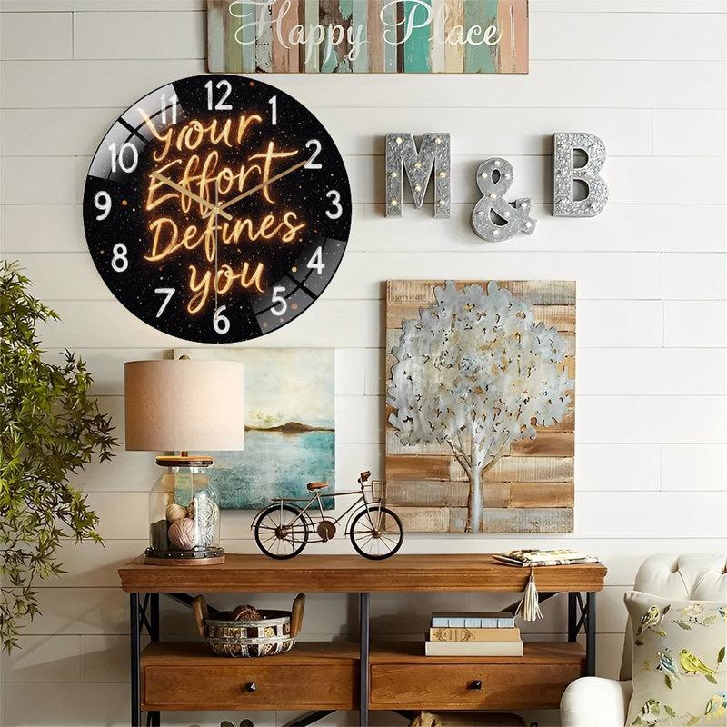 Horloge murale Motivational